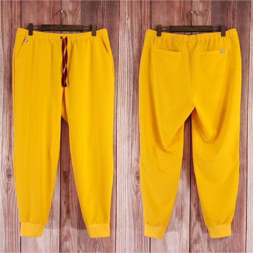 Figs Mens Size XL Tansen Scrub Pants Joggers Limited Edition Emergency Yellow